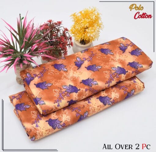 Libas e Khas Floral Prints Micro Polo Cotton 2025 | 2Pcs Digital Printed Summer Dress LKPC-00167