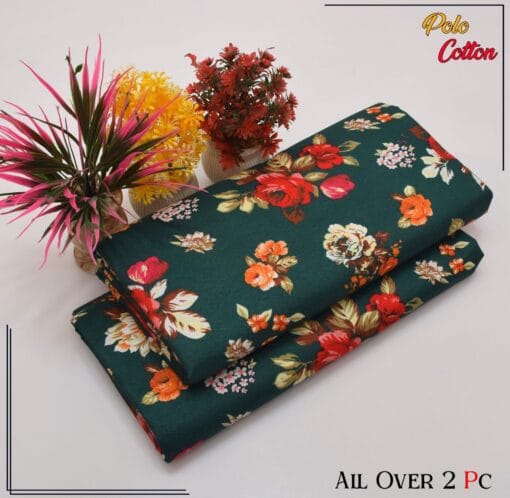 Libas e Khas Floral Prints Micro Polo Cotton 2025 | 2Pcs Digital Printed Summer Dress LKPC-00163