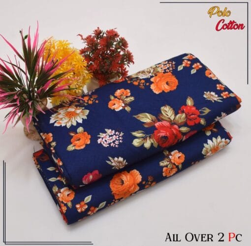 Libas e Khas Floral Prints Micro Polo Cotton 2025 | 2Pcs Digital Printed Summer Dress LKPC-00162