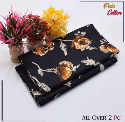 Libas e Khas Floral Prints Micro Polo Cotton 2025 | 2Pcs Digital Printed Summer Dress LKPC-00160