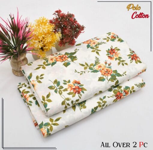 Libas e Khas Floral Prints Micro Polo Cotton 2025 | 2Pcs Digital Printed Summer Dress LKPC-00145