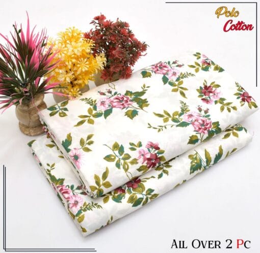 Libas e Khas Floral Prints Micro Polo Cotton 2025 | 2Pcs Digital Printed Summer Dress LKPC-00144