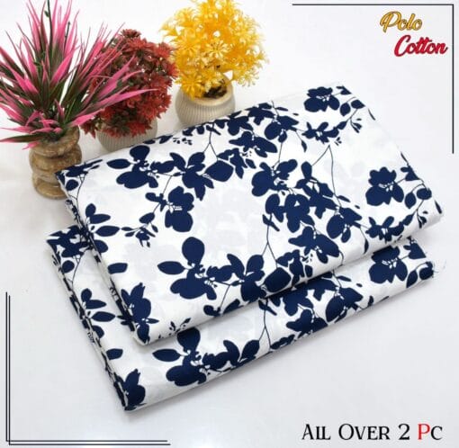 Libas e Khas Floral Prints Micro Polo Cotton 2025 | 2Pcs Digital Printed Summer Dress LKPC-00143