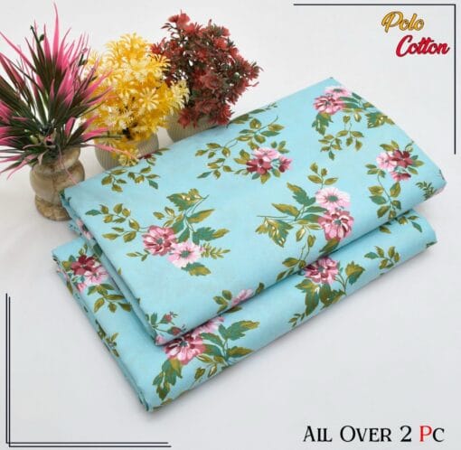 Libas e Khas Floral Prints Micro Polo Cotton 2025 | 2Pcs Digital Printed Summer Dress LKPC-00142