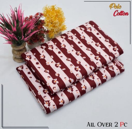 Libas e Khas Floral Prints Micro Polo Cotton 2025 | 2Pcs Digital Printed Summer Dress LKPC-00137