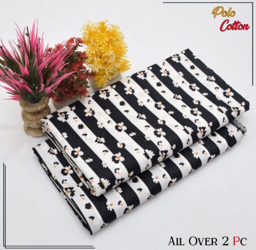 Libas e Khas Floral Prints Micro Polo Cotton 2025 | 2Pcs Digital Printed Summer Dress LKPC-00136