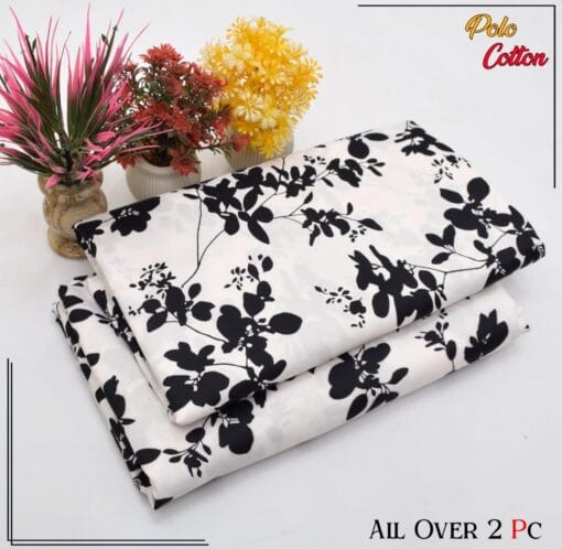 Libas e Khas Floral Prints Micro Polo Cotton 2025 | 2Pcs Digital Printed Summer Dress LKPC-00128