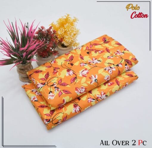 Libas e Khas Floral Prints Micro Polo Cotton 2025 | 2Pcs Digital Printed Summer Dress LKPC-00111