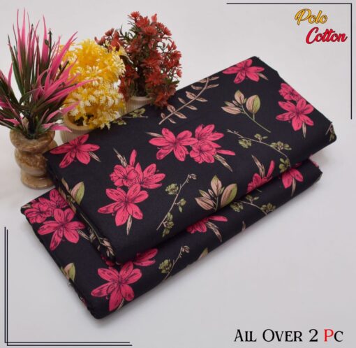 Libas e Khas Floral Prints Micro Polo Cotton 2025 | 2Pcs Digital Printed Summer Dress LKPC-00105
