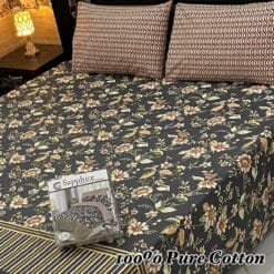 Pure Cotton King Size Bedsheet for Summer 2025 ? Elegant Comfort for Pakistani Homes LKBPC-003