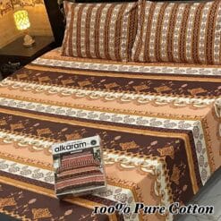 Pure Cotton King Size Bedsheet for Summer 2025 ? Elegant Comfort for Pakistani Homes LKBPC-002