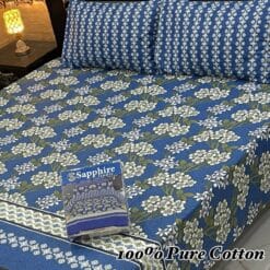 Pure Cotton King Size Bedsheet for Summer 2025 ? Elegant Comfort for Pakistani Homes LKBPC-037