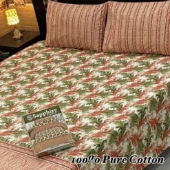Pure Cotton King Size Bedsheet for Summer 2025 – Elegant Comfort for Pakistani Homes LKBPC-001