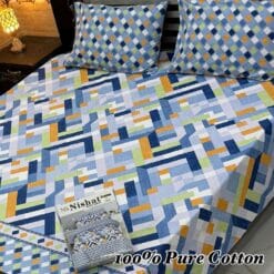 Pure Cotton King Size Bedsheet for Summer 2025 ? Elegant Comfort for Pakistani Homes LKBPC-025