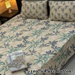 Pure Cotton King Size Bedsheet for Summer 2025 ? Elegant Comfort for Pakistani Homes LKBPC-016