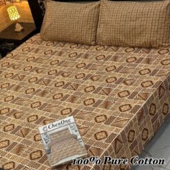 Pure Cotton King Size Bedsheet for Summer 2025 ? Elegant Comfort for Pakistani Homes LKBPC-011