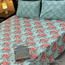 Pure Cotton King Size Bedsheet for Summer 2025 ? Elegant Comfort for Pakistani Homes LKBPC-032