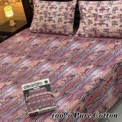 Pure Cotton King Size Bedsheet for Summer 2025 ? Elegant Comfort for Pakistani Homes LKBPC-031