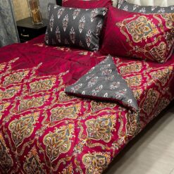 Complete 6 PCS Bedding Set King Size – Vicky Razai & Cotton Bedsheet - RZK-001