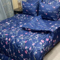 Vicky Razai Complete 6 PCS Bedding Set King Size ? Vicky Razai & Cotton Bedsheet - RZK-023