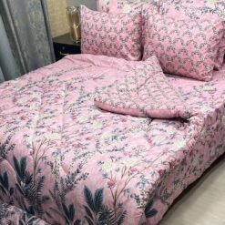 Vicky Razai Complete 6 PCS Bedding Set King Size ? Vicky Razai & Cotton Bedsheet - RZK-021