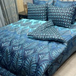 Vicky Razai Complete 6 PCS Bedding Set King Size ? Vicky Razai & Cotton Bedsheet - RZK-019