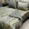 Vicky Razai Complete 6 PCS Bedding Set King Size ? Vicky Razai & Cotton Bedsheet - RZK-008