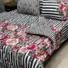 Vicky Razai Complete 6 PCS Bedding Set King Size ? Vicky Razai & Cotton Bedsheet - RZK-004