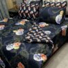 Vicky Razai Complete 6 PCS Bedding Set King Size ? Vicky Razai & Cotton Bedsheet - RZK-030