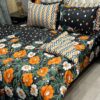 Vicky Razai Complete 6 PCS Bedding Set King Size ? Vicky Razai & Cotton Bedsheet - RZK-027