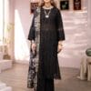 mahnoor chicken kari embroidered 3 piece in lawn stuff with viscose diamond dupatta | mahnoor summer lawn collections 2025