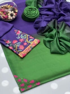 Libas e Khas Tie N Die shamooz silk winter dress 2025 | winter shamooz silk collections 2025