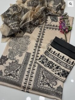 Libas e Khas Tie N Die shamooz silk winter dress 2025 | winter shamooz silk collections 2025