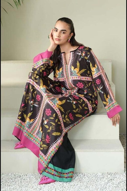 Libas e Khas Tie N Die shamooz silk winter dress 2025 | winter shamooz silk collections 2025