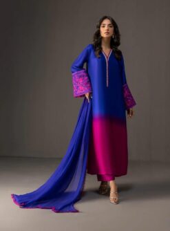 Libas e Khas Tie N Die shamooz silk winter dress 2025 | winter shamooz silk collections 2025