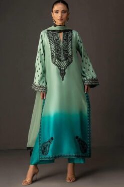 Libas e Khas Tie N Die shamooz silk winter dress 2025 | winter shamooz silk collections 2025