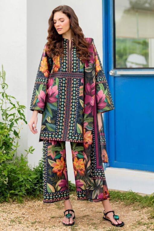 Libas e Khas Tie N Die shamooz silk winter dress 2025 | winter shamooz silk collections 2025