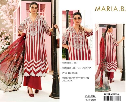 MariaB Lawn MB-112 | 3Pcs Embroidered Summer Lawn Collection 2025 - Image 4