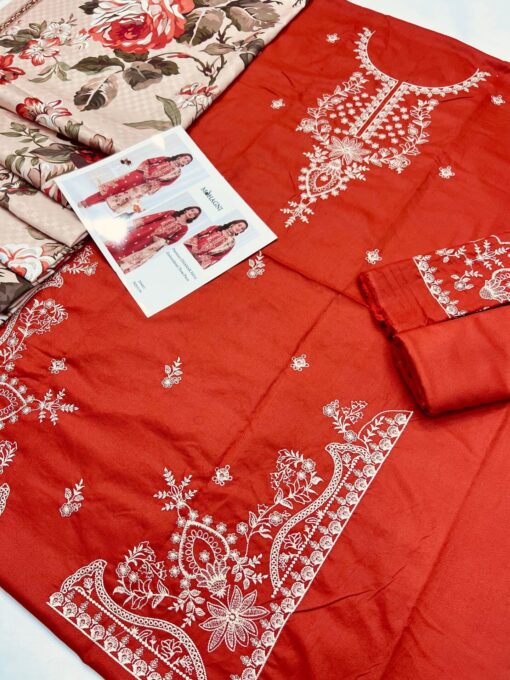 Mohagni 3Pcs Embroidered winter dhanak Collection 2025 | Mohagni winter collections 2025 | Mohagni winter sale 2025