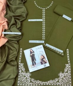 Alternative view of Aisling Dhanak AS-517 | 3Pcs Embroidered Winter Collection 2025