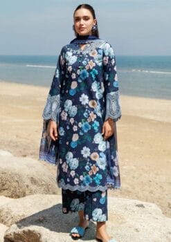 Asifa Nabeel Lawn AN-109 | 3PC Premium Digital Printed Lawn Unstitched Summer Suit 2025