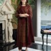AsimJofa 3 Piece Dhanak AJ-205 | Premium Embroidered Winter Dhanak Collection 2025