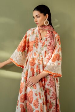 Baroque Digital Printed winter sale 2025 | Baroque unstitched 3 piece premium Digital Printed linen suit 2025 | baroque winter linen sale 2025 | baroque winter 2026