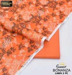 Bonanza Satrangi Lawn BS-00190 | 2 Piece Digital Printed Premium Summer Lawn Dress 2025 Sale