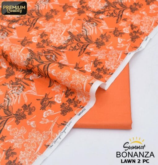 Bonanza Satrangi Lawn BS-00190 | 2 Piece Digital Printed Premium Summer Lawn Dress 2025 Sale