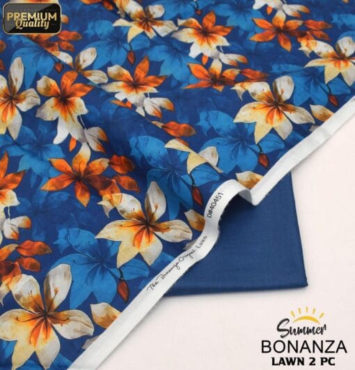 Bonanza Satrangi Lawn BS-00190 | 2 Piece Digital Printed Premium Summer Lawn Dress 2025 Sale