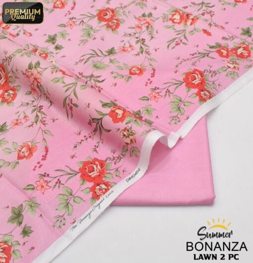 Bonanza Satrangi Lawn BS-00190 | 2 Piece Digital Printed Premium Summer Lawn Dress 2025 Sale