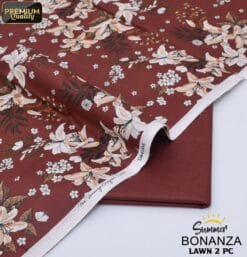 Bonanza Satrangi Lawn BS-00190 | 2 Piece Digital Printed Premium Summer Lawn Dress 2025 Sale