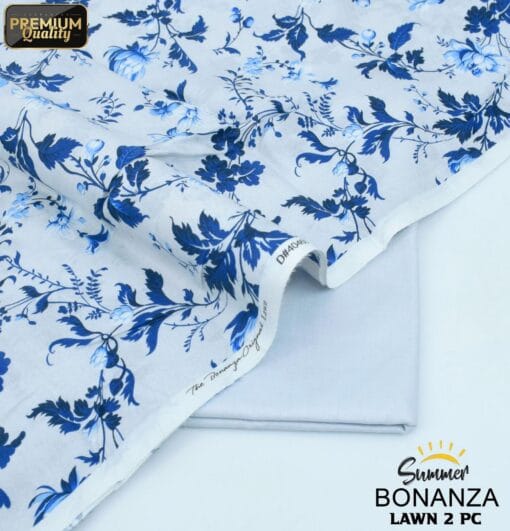 Bonanza Satrangi Lawn BS-00190 | 2 Piece Digital Printed Premium Summer Lawn Dress 2025 Sale