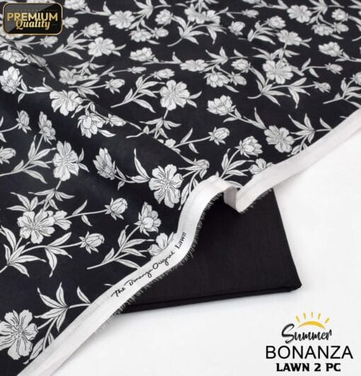 Bonanza Satrangi Lawn BS-00190 | 2 Piece Digital Printed Premium Summer Lawn Dress 2025 Sale